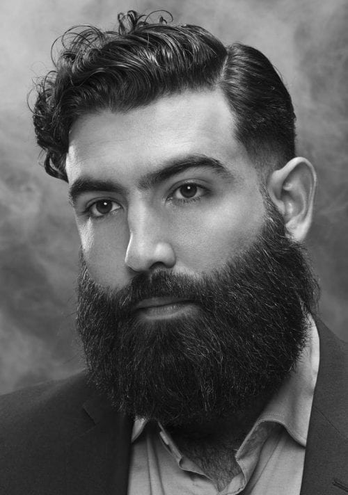 مدل موی مردانه ساده با ریش کامل